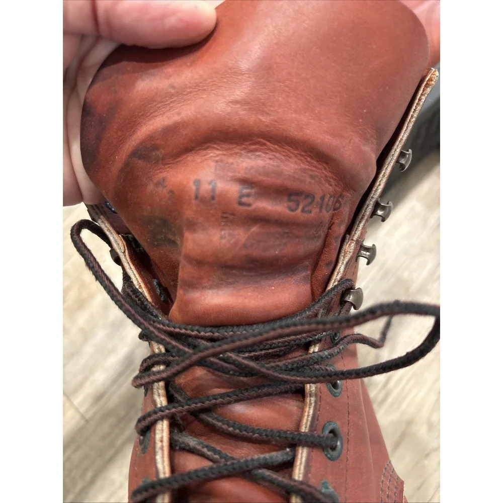 Vintage USA Red Wing 404 Moc Toe Super Sole Leather Work Boot Mens Size 11E